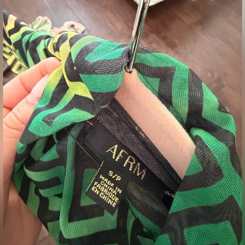 AFRM Multicolor Geometric Long Sleeve Mini Dress - Picture 5 of 5